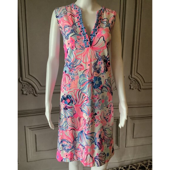 Lilly Pulitzer Dresses & Skirts - Lilly Pulitzer CAMARI DRESS Prosecco Pink Make A Splash XL